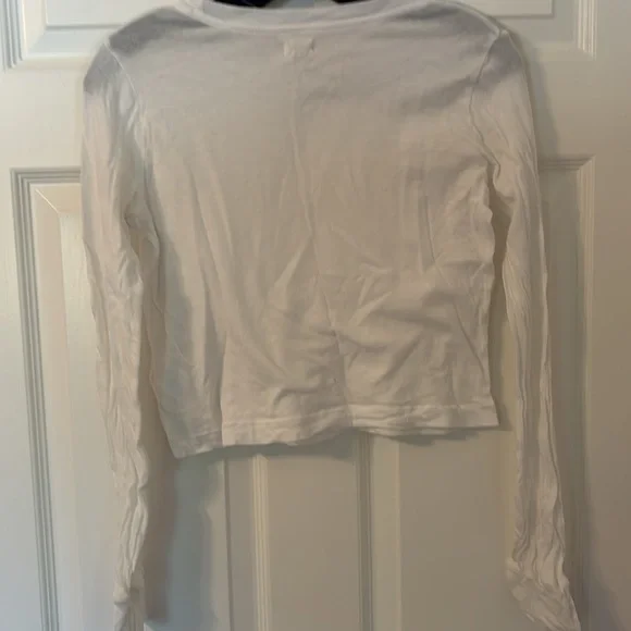L'AGENCE  White Long Sleeve Top - Picture 3 of 3